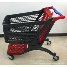 Hot Sale Big Size Plastic Supermarket Shopping Trolley Cart